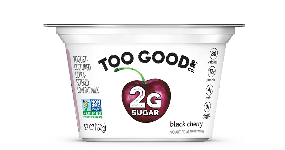 Too Good & Co.™ Black Cherry Yogurt-Cultured Ultra-Filtered Low Fat Milk With Less Sugar