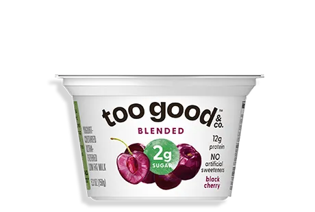 Two Good® Black Cherry Yogurt-Cultured Ultra-Filtered Low Fat Milk With Less Sugar