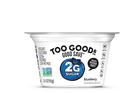 Two Good® Blueberry Yogurt-Cultured Ultra-Filtered Low Fat Milk With Less SugarThumbnail