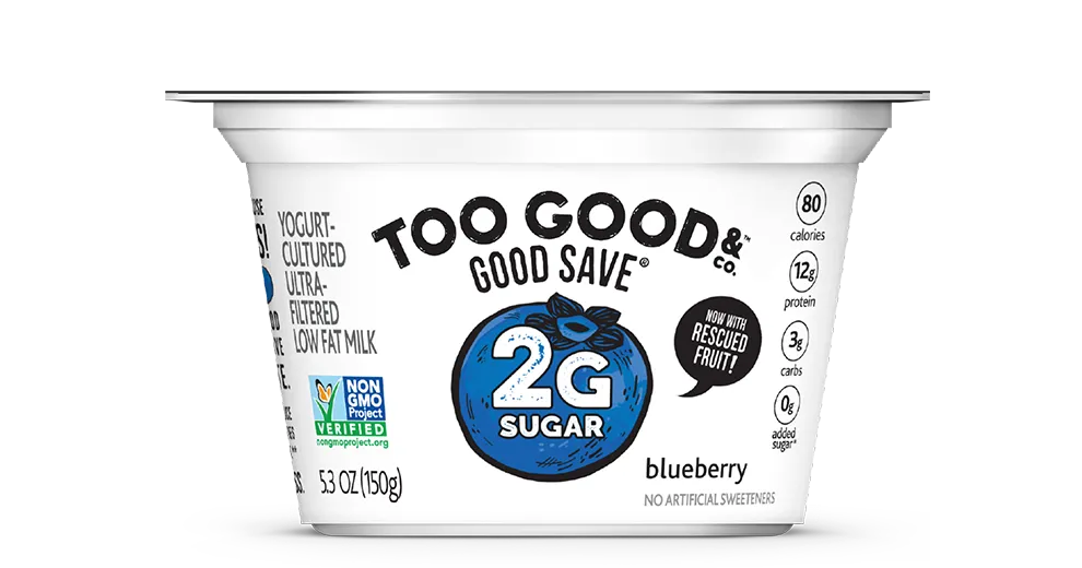 Too Good & Co.™ Blueberry Yogurt-Cultured Ultra-Filtered Low Fat Milk With Less Sugar