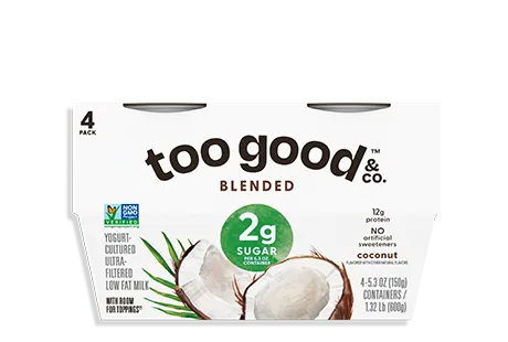 Two Good® Coconut Yogurt-Cultured Ultra-Filtered Low Fat Milk With Less Sugar