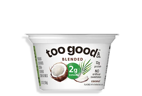 Two Good® Coconut Yogurt-Cultured Ultra-Filtered Low Fat Milk With Less Sugar