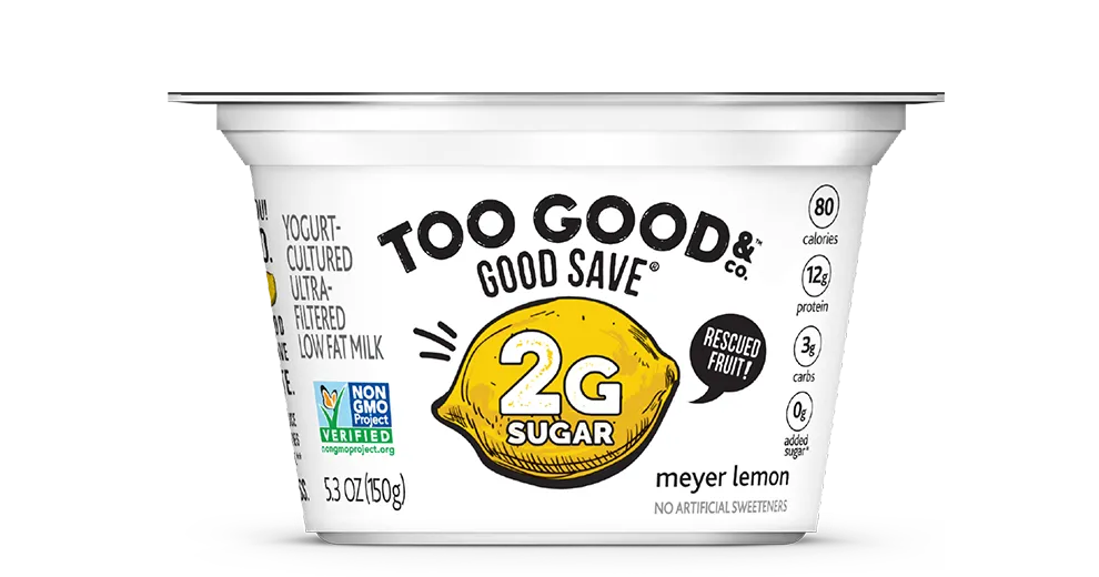 Too Good & Co.™ Good Save Meyer Lemon Yogurt-Cultured Ultra-Filtered Low Fat Milk With Less Sugar