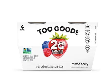 Two Good® Mixed Berry Yogurt-Cultured Ultra-Filtered Low Fat Milk With Less SugarThumbnail