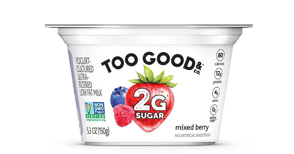 Too Good & Co.™ Mixed Berry Yogurt-Cultured Ultra-Filtered Low Fat Milk With Less Sugar