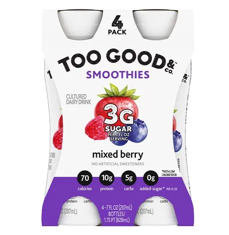 Two Good® Mixed Berry Cultured Dairy Beverage in 7oz BottleThumbnail