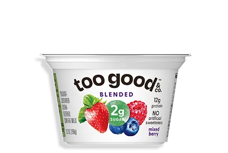 Two Good® Mixed Berry Yogurt-Cultured Ultra-Filtered Low Fat Milk With Less Sugar