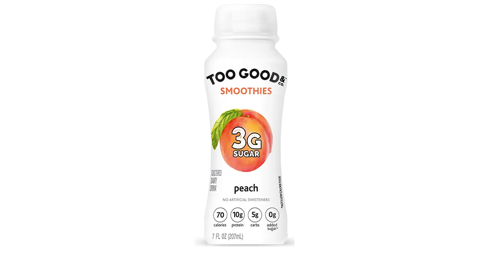 Too Good & Co.™ Peach Cultured Dairy Beverage in 7oz Bottle