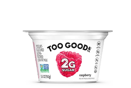 Two Good® Rasberry Yogurt-Cultured Ultra-Filtered Low Fat Milk With Less SugarThumbnail