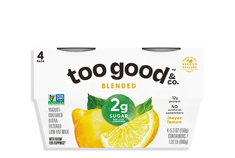 Two Good® GOOD SAVE® Meyer Lemon Yogurt-Cultured Ultra-Filtered Low Fat Milk With Less Sugar