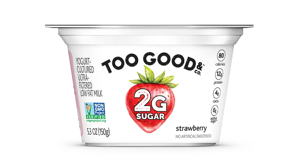 Too Good & Co.™ Strawberry Yogurt-Cultured Ultra-Filtered Low Fat Milk With Less Sugar