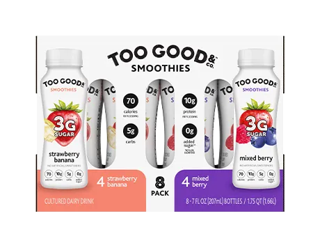Two Good® Strawberry Banana & Mixed Berry Cultured Dairy Beverages in 8-packThumbnail