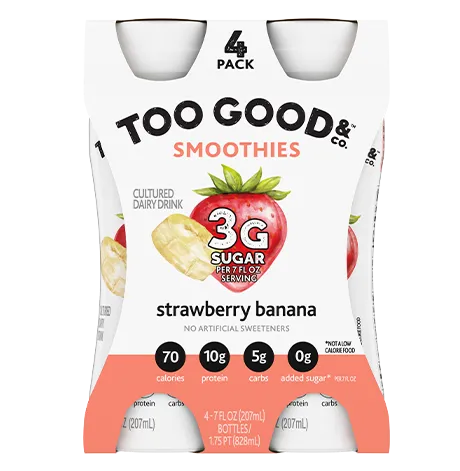 Two Good® Strawberry Banana Cultured Dairy Beverage in 7oz BottleThumbnail
