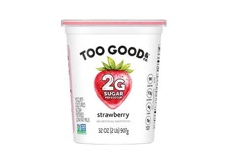 Two Good® Strawberry Greek Yogurt With 2 Grams of Sugar per 5.3 oz cup. Thumbnail