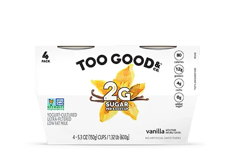 Two Good® Vanilla Yogurt-Cultured Ultra-Filtered Low Fat Milk With Less SugarThumbnail
