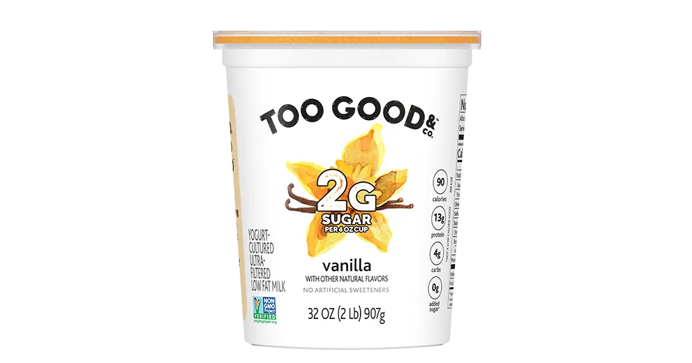 Too Good & Co.™ Vanilla Yogurt-Cultured Ultra-Filtered Low Fat Milk Quart.