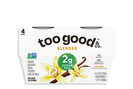 Two Good® Vanilla Yogurt-Cultured Ultra-Filtered Low Fat Milk With Less Sugar