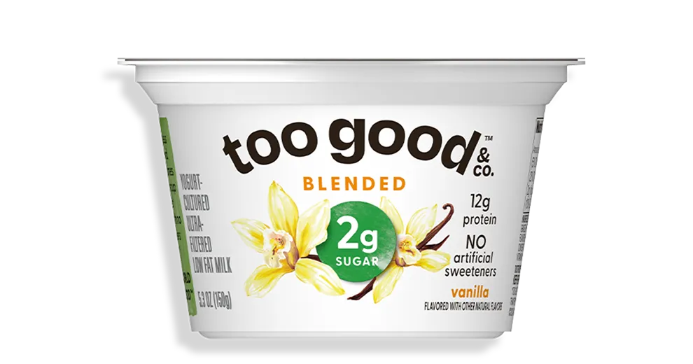 Too Good & Co Vanilla Yogurt-Cultured Ultra-Filtered Low-Fat Milk Blended Cup