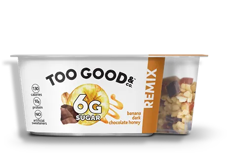 Too Good & Co.® Remix Banana Dark Chocolate Honey Yogurt Cultured Ultra Filtered Milk with Mix-insThumbnail